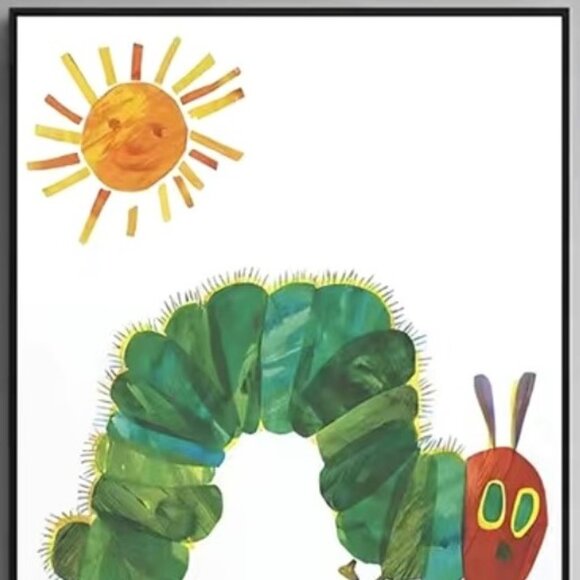 16"Lx12"W The Very Hungry Caterpillar Eric Carle Children's Canvas Print - Picture 1 of 2